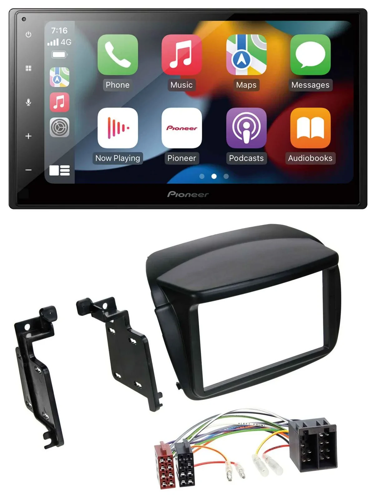 Автомагнитола Pioneer 2DIN, DAB, Bluetooth, USB, MP3, для Fiat Doblo (с 2010), Opel Combo