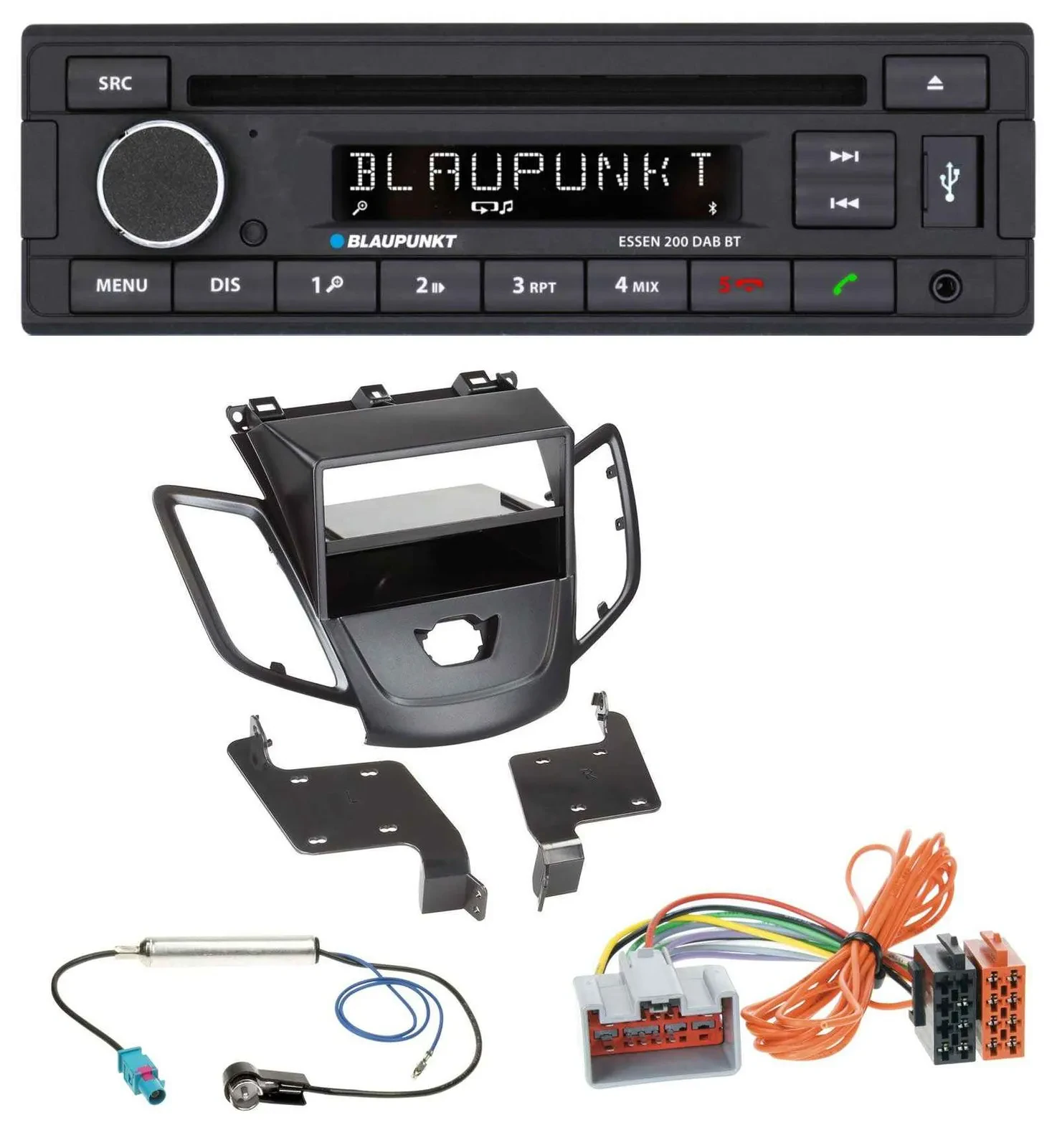 Blaupunkt USB MP3 Bluetooth DAB CD Autoradio für Ford Fiesta JA8 08-10 ohne Disp
