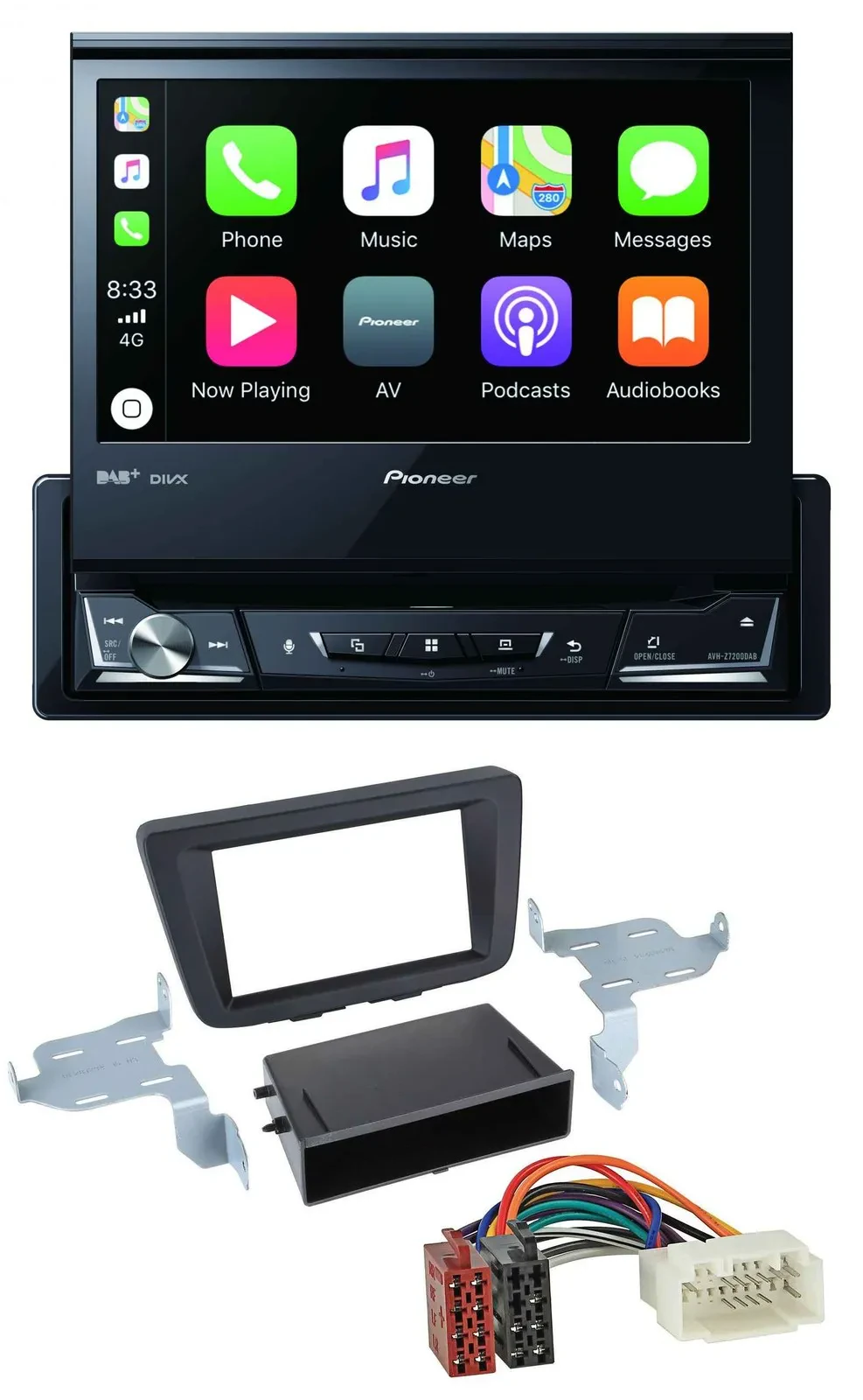 Pioneer DVD Bluetooth DAB USB MP3 Autoradio für Suzuki Baleno (EW, ab 2016)