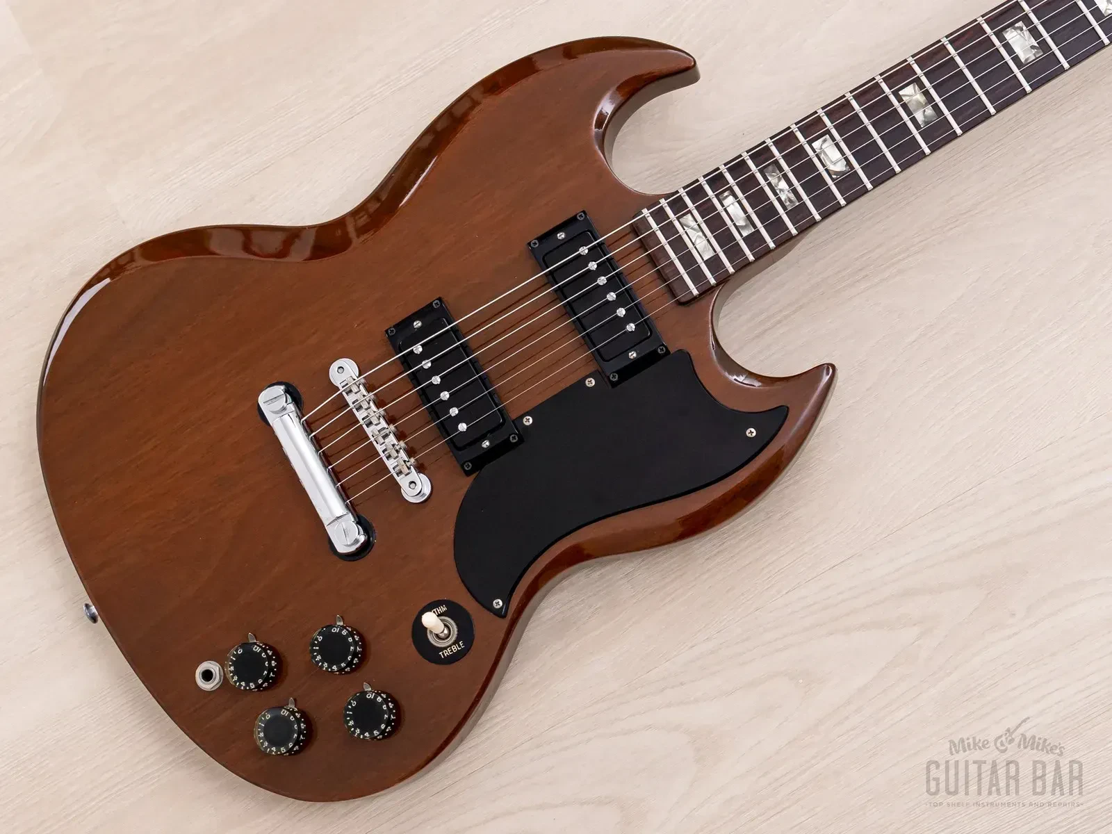 1973 Gibson SG Special Vintage Guitar Walnut w/ Pat # Mini Humbuckers, Case