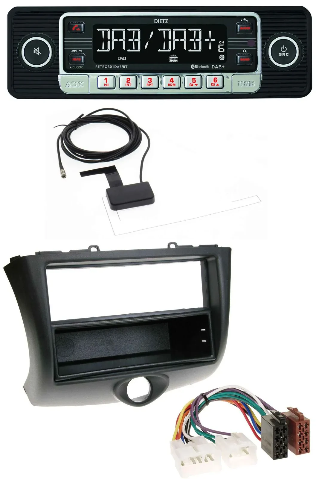 Автомагнитола для Toyota Yaris (2003–2006) Dietz DAB Bluetooth USB MP3