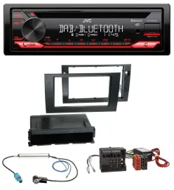 JVC CD DAB USB Bluetooth MP3 Autoradio für Audi A4 B7 04-08 Symphony Aktivsystem
