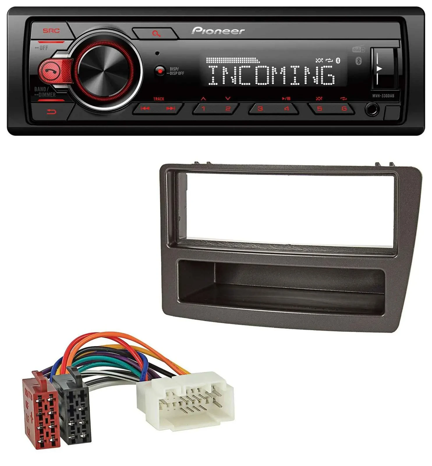 Pioneer Bluetooth USB DAB MP3 Autoradio für Honda Civic 04-06 autom. Klima schwa