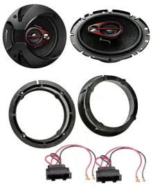 Pioneer 3-Wege 250Watt 16,5cm Lautsprecher für VW Golf IV V Passat Tür Front Hec