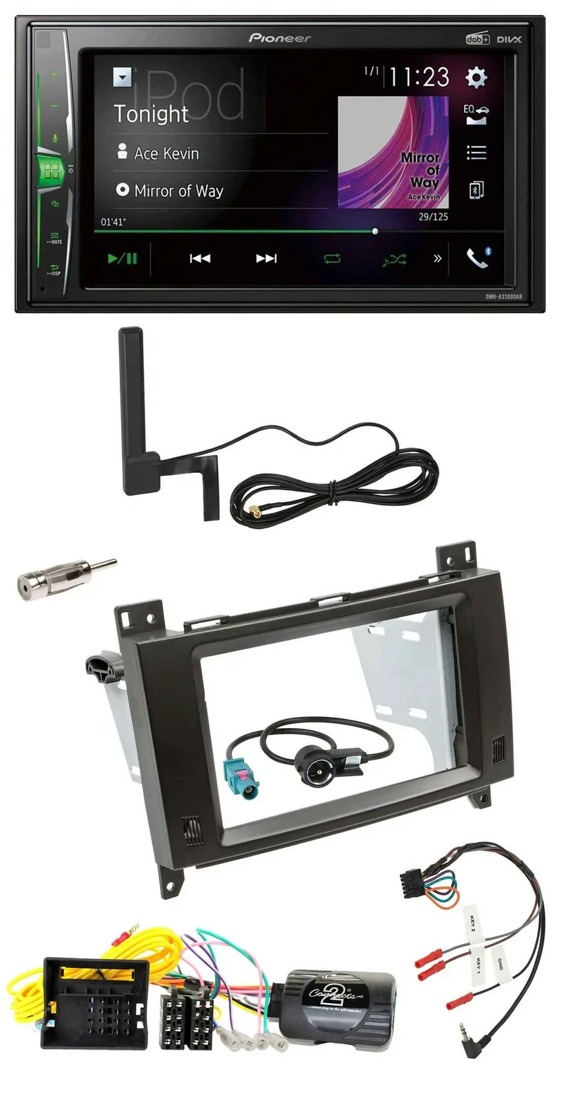 Pioneer MP3 DAB Lenkrad 2DIN Bluetooth Autoradio für Mercedes Vito W447 Audio 10