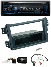 Alpine USB Bluetooth DAB Lenkrad Autoradio für Opel Agila B Suzuki Splash 2008-2