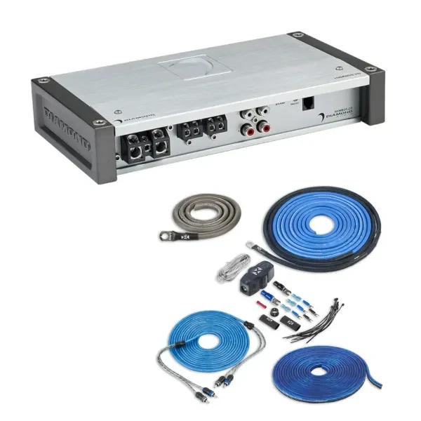 Diamond Audio HXM800.2D 800W RMS 2-Channel Marine Amplifier w/ Amp Kit