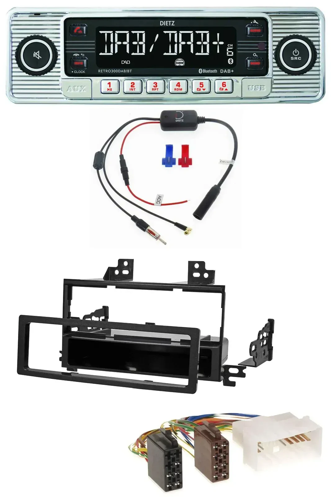 Dietz DAB USB MP3 Bluetooth Autoradio für Kia Rio Hyundai Accent 2006-2011