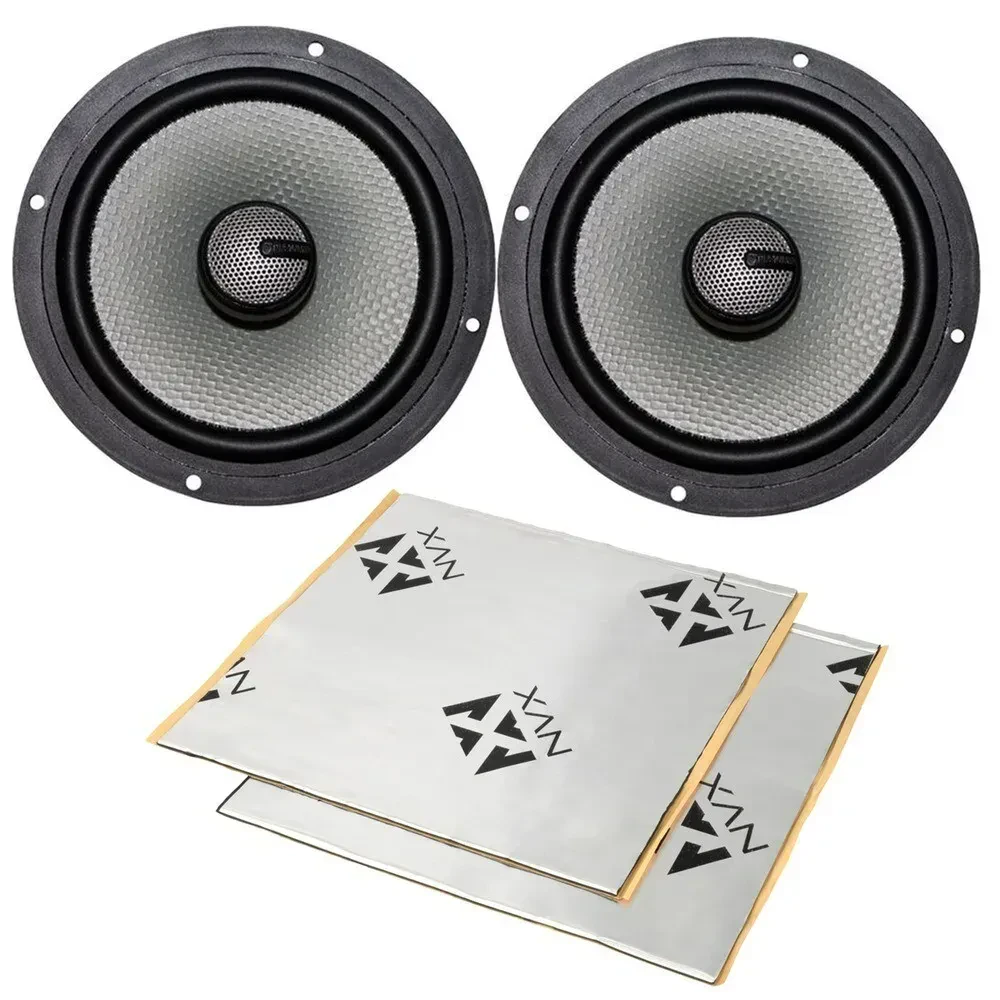 Diamond DMD52 80W 5.25" Coaxial Speakers w/ Sound Damping