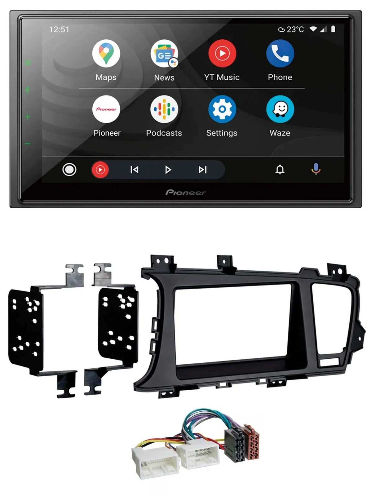 Pioneer USB 2DIN DAB MP3 Bluetooth Autoradio für Kia Optima (ab 2012)