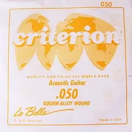 Струна для акустической гитары La Bella CGW050, бронза, калибр 50