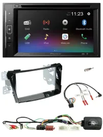 Pioneer Bluetooth Lenkrad USB 2DIN DAB DVD Autoradio für Hyundai i40 11-19 USB A