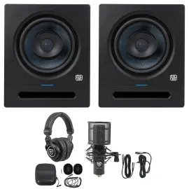 Студийные мониторы PreSonus Eris Pro 8, активные, 8", 2-полосные (набор, пара), с наушниками и микрофоном