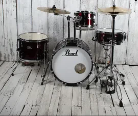Pearl RS584C/C Roadshow Drum Set 4 Piece Drum Kit with Cymbals Wine Red