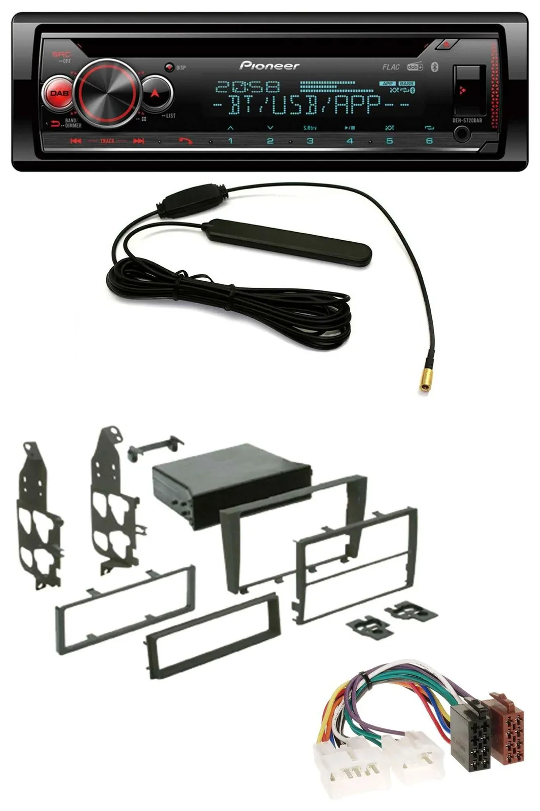 Pioneer USB DAB MP3 Bluetooth CD Autoradio für Lexus IS 300 (XE1, 2001-2005)