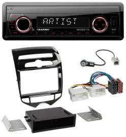 Blaupunkt SD USB 1DIN MP3 AUX Autoradio für Hyundai ix20 ab 10 autom. Klima