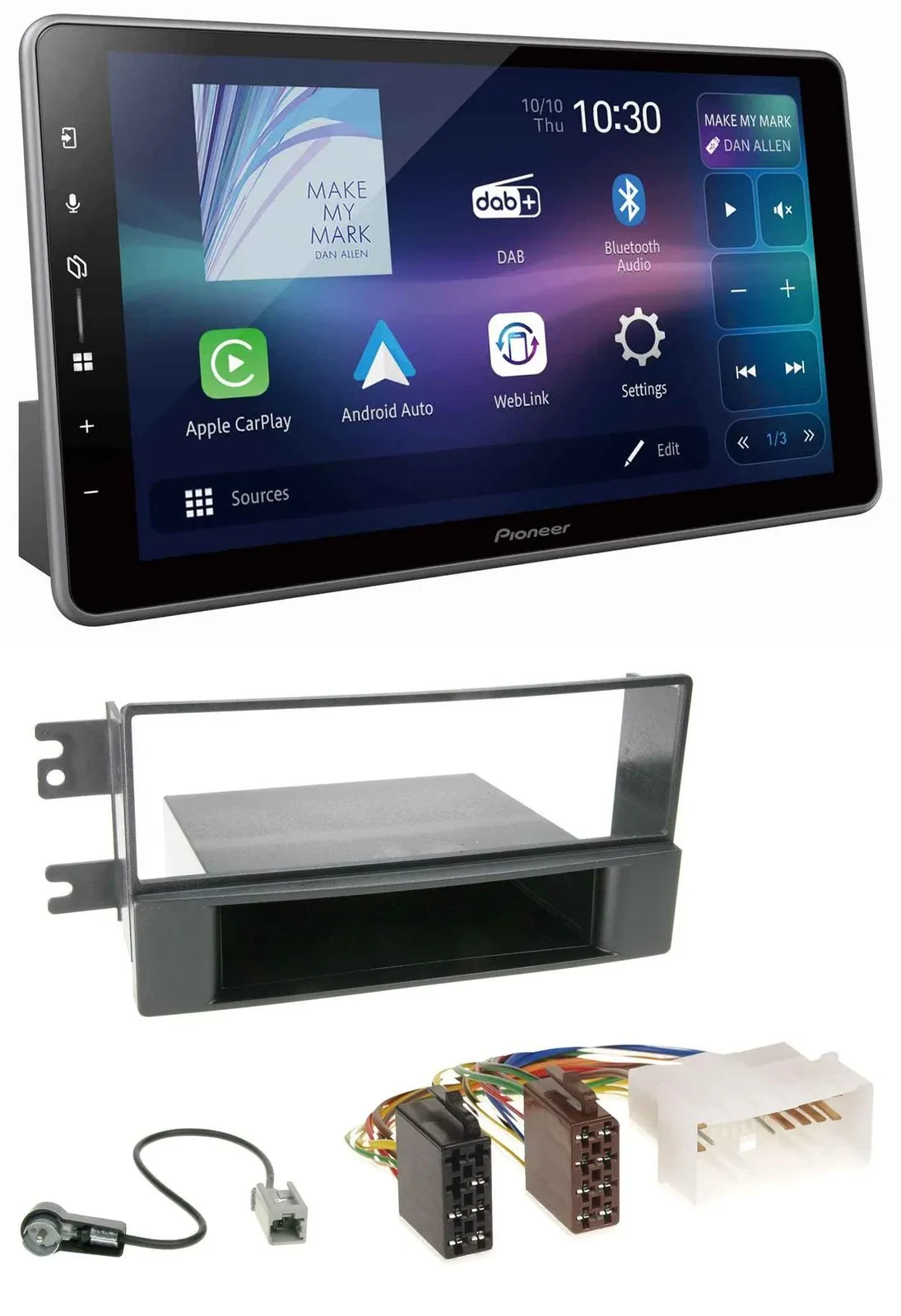 Pioneer Bluetooth USB DAB MP3 Autoradio für Kia Cerato (ab 2007)