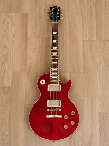 Электрогитара Epiphone Les Paul Standard Cherry w/case Japan 2001