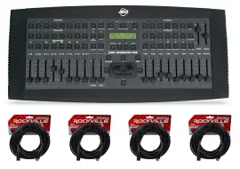 American DJ ADJ DMXOPERATOR PRO 136-Channel Lighting Controller+(4) DMX Cables