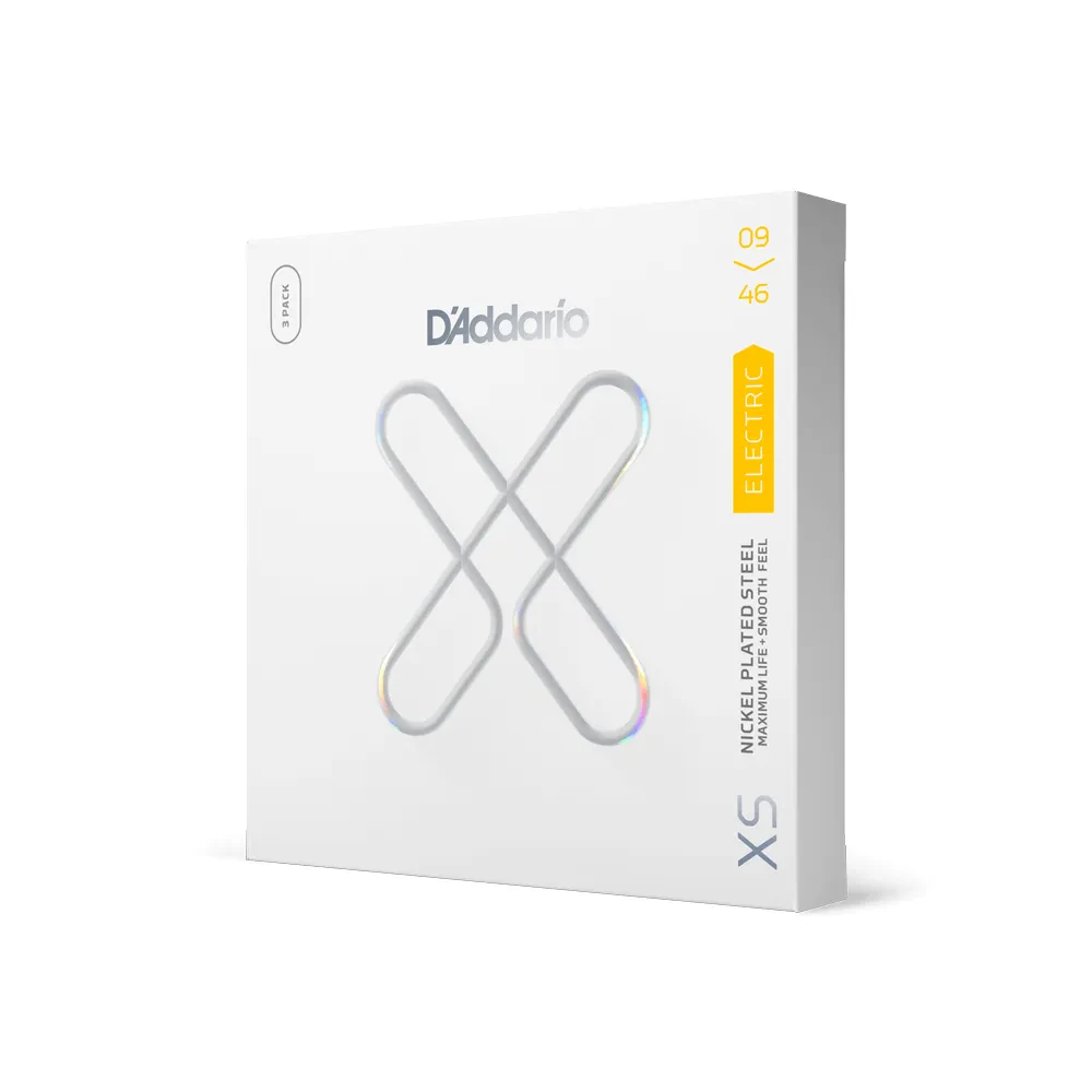 Струны для электрогитары D'Addario XSE0946-3P XS Nickel 09-46, никелированные (набор, 3 шт)