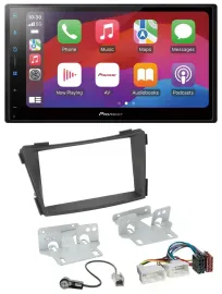 Pioneer DAB USB MP3 Bluetooth 2DIN Autoradio für Hyundai i40 VF ab 2011 schwarz