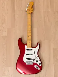 Электрогитара Fender Stratocaster SSS Candy Apple Red w/case USA 1980