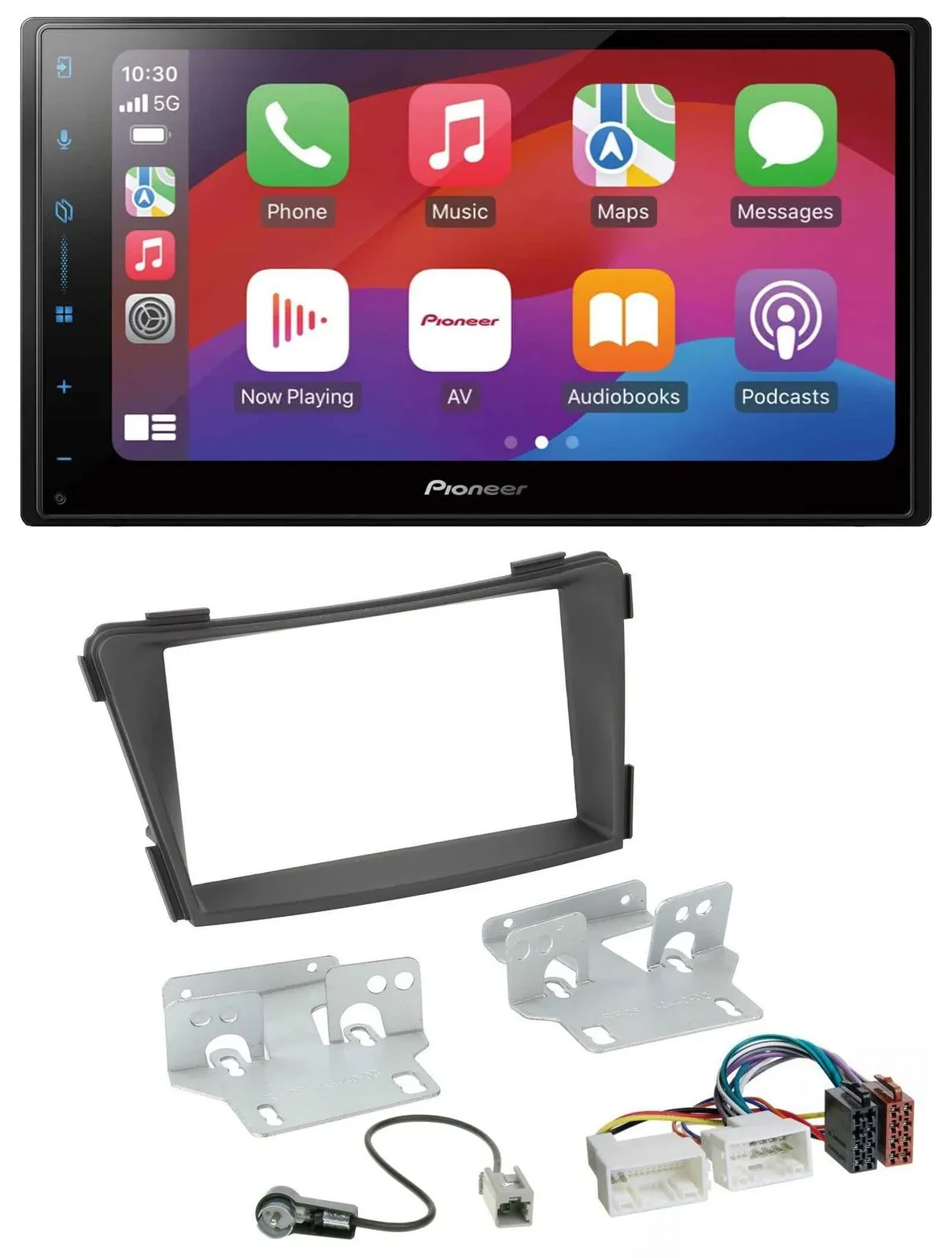 Pioneer DAB USB MP3 Bluetooth 2DIN Autoradio für Hyundai i40 VF ab 2011 schwarz