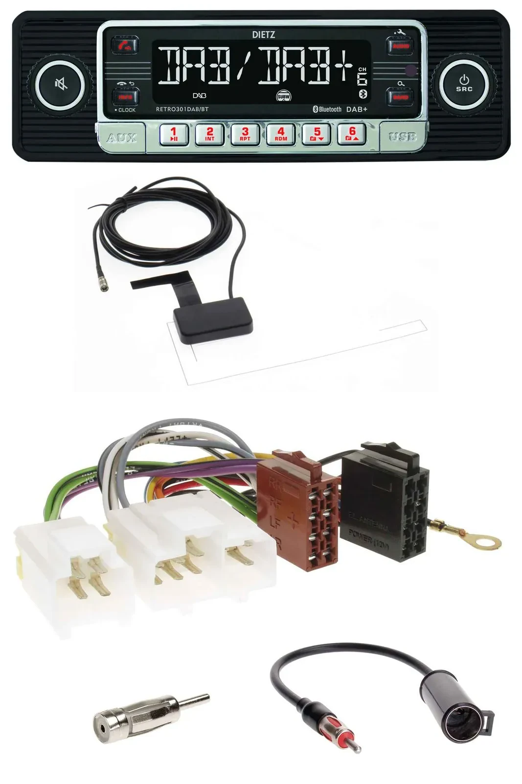 Dietz DAB Bluetooth USB MP3 Autoradio für Nissan 100 NX 1990-1995 300 ZX 1983-20