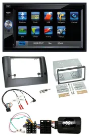 Blaupunkt SD USB TMC Bluetooth 2DIN Lenkrad Navigation für Fiat Stilo 2005-2007