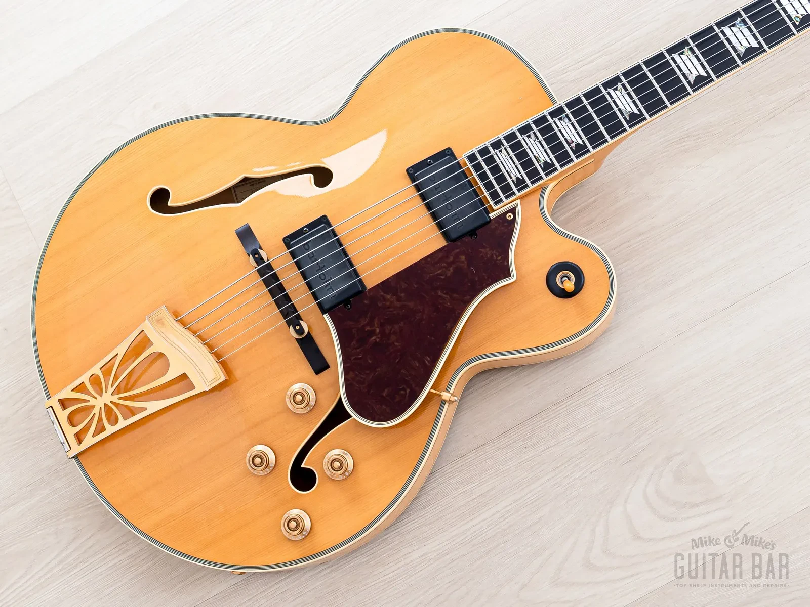 1993 PGM Moon EL5-330T Vintage Archtop Electric Guitar L-5CT-Style w/ Case