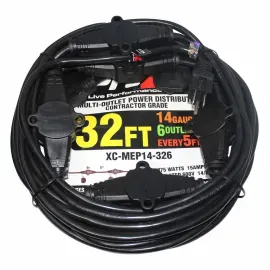 ProX XC-MEP14-326-MK2 32' 6 Outlet 14/3 Gauge Professional Extension Cord