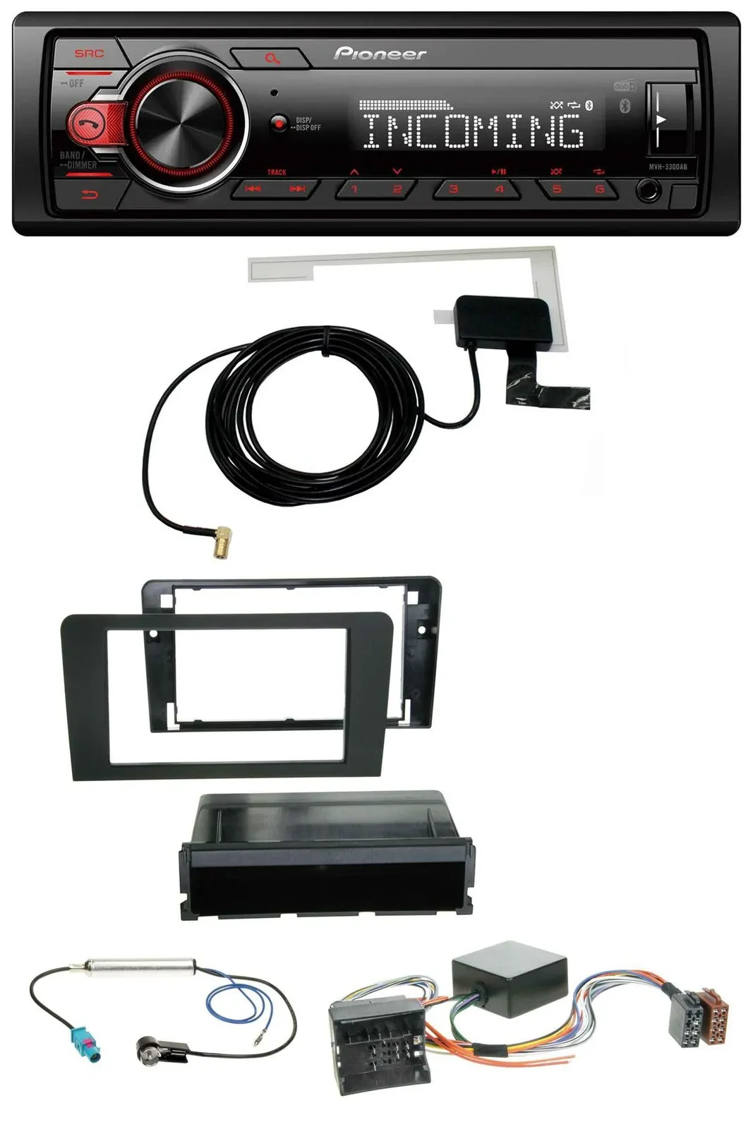 Автомагнитола для Audi A3 8P (2006–2012) Pioneer USB MP3 DAB Bluetooth