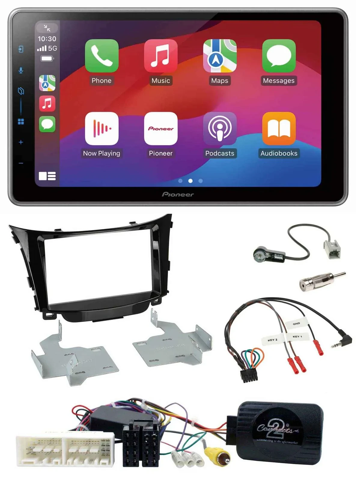 Pioneer Lenkrad USB DAB Bluetooth 2DIN Autoradio für Hyundai I30 ab 2017