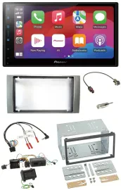 Pioneer DAB USB Lenkrad Bluetooth 2DIN Autoradio für Ford Kuga 2008-2012 silber