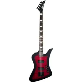 Бас-гитара Jackson JS Kelly Bird JS3Q Transparent Red Burst