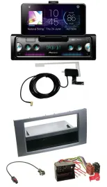 Pioneer DAB Bluetooth MP3 USB Autoradio für Ford Fiesta Focus 04-08 anthrazit