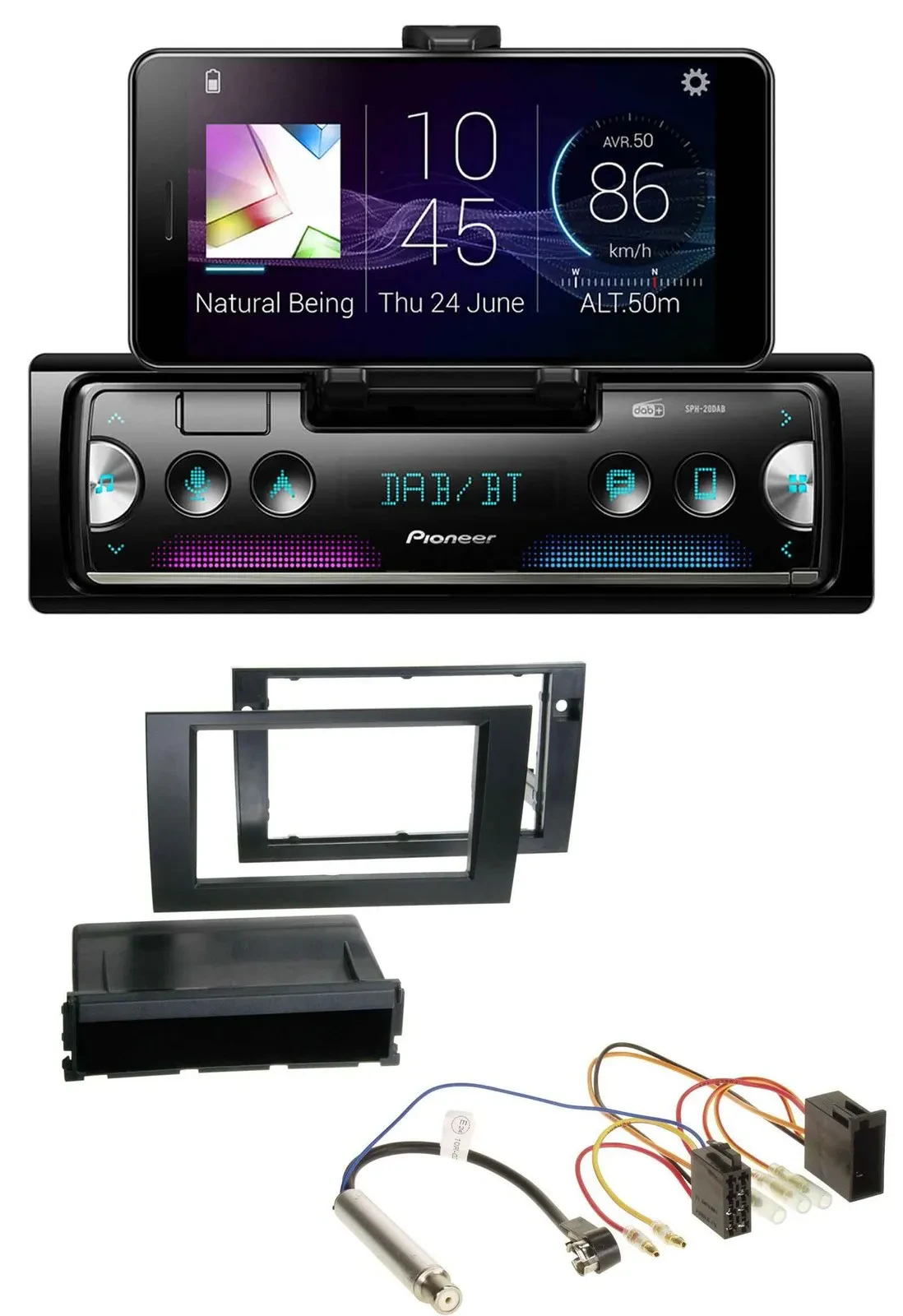 Pioneer USB MP3 Bluetooth DAB Autoradio für Audi A4 B6 B7 2001-2008 Symphony ISO