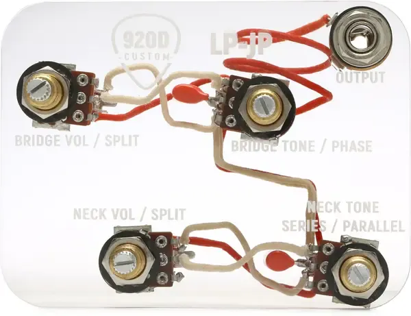 Комплект темброблока 920D Custom Les Paul Wiring Harness 4 Push-Pull Pots