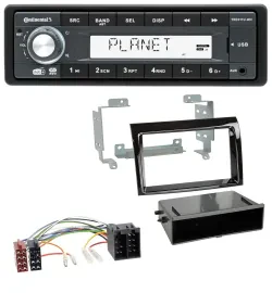Continental MP3 AUX USB DAB 1DIN Autoradio für Fiat Ducato (06-10) - piano
