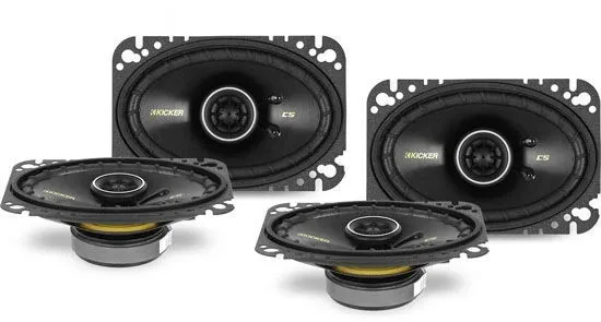Kicker 40CS464 Two Sets of 4x6" 2-Way CS Series Car Speakers (4 Speakers) NEW