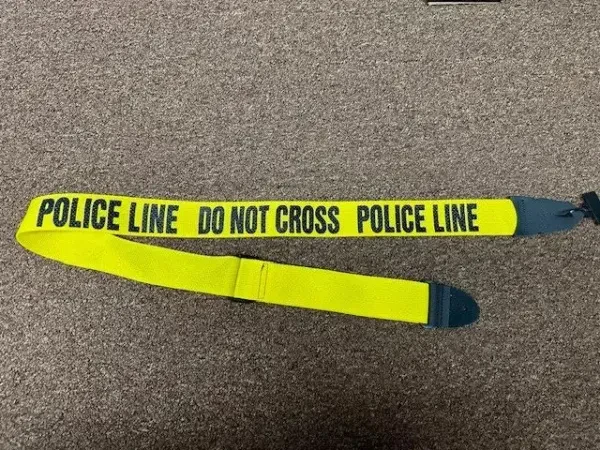 LM Products PS-4PL 2" Wide Police Line Adjustable Guitar Strap