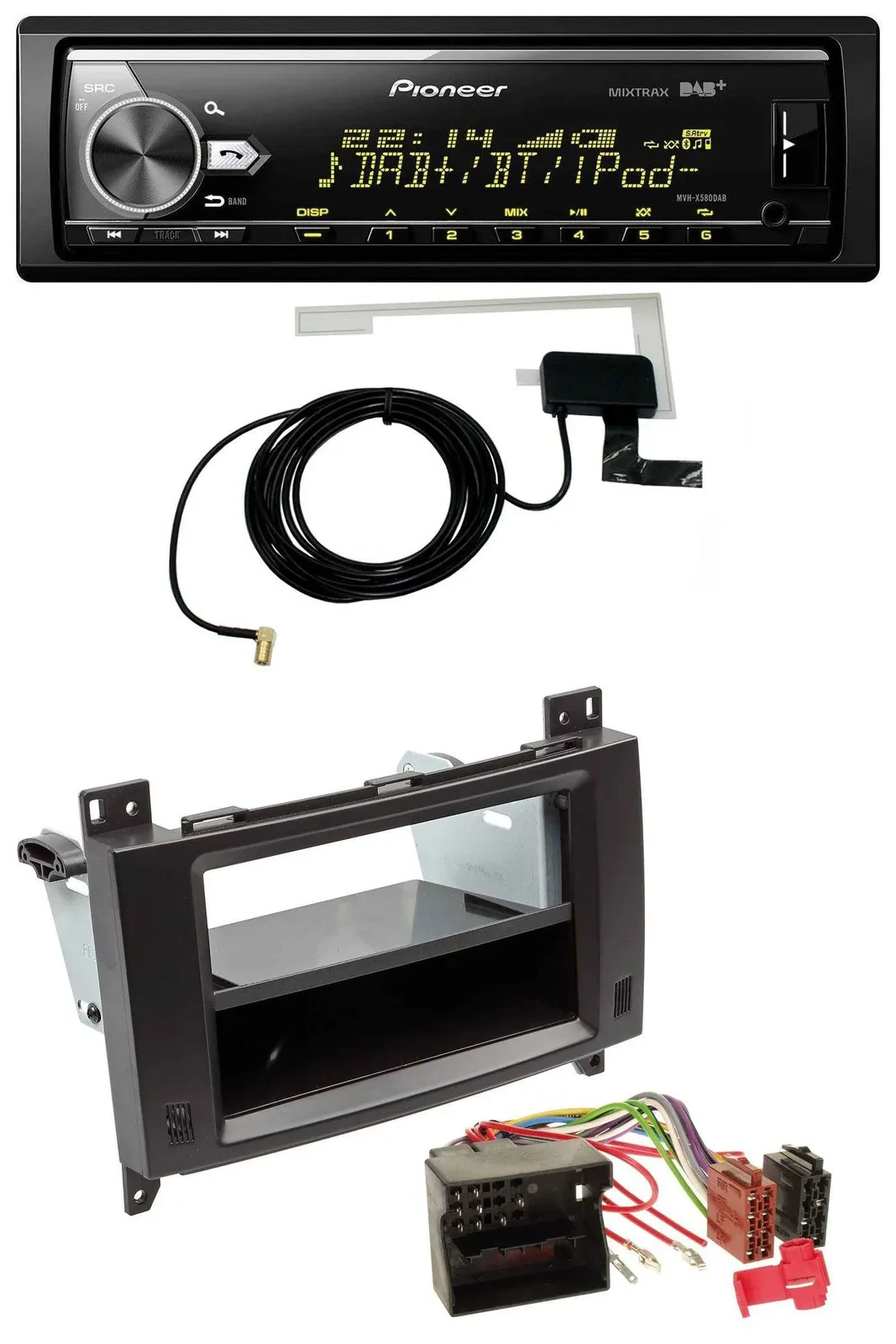 Pioneer Bluetooth DAB USB MP3 Autoradio für Mercedes A- B-Klasse Vito Profiversi