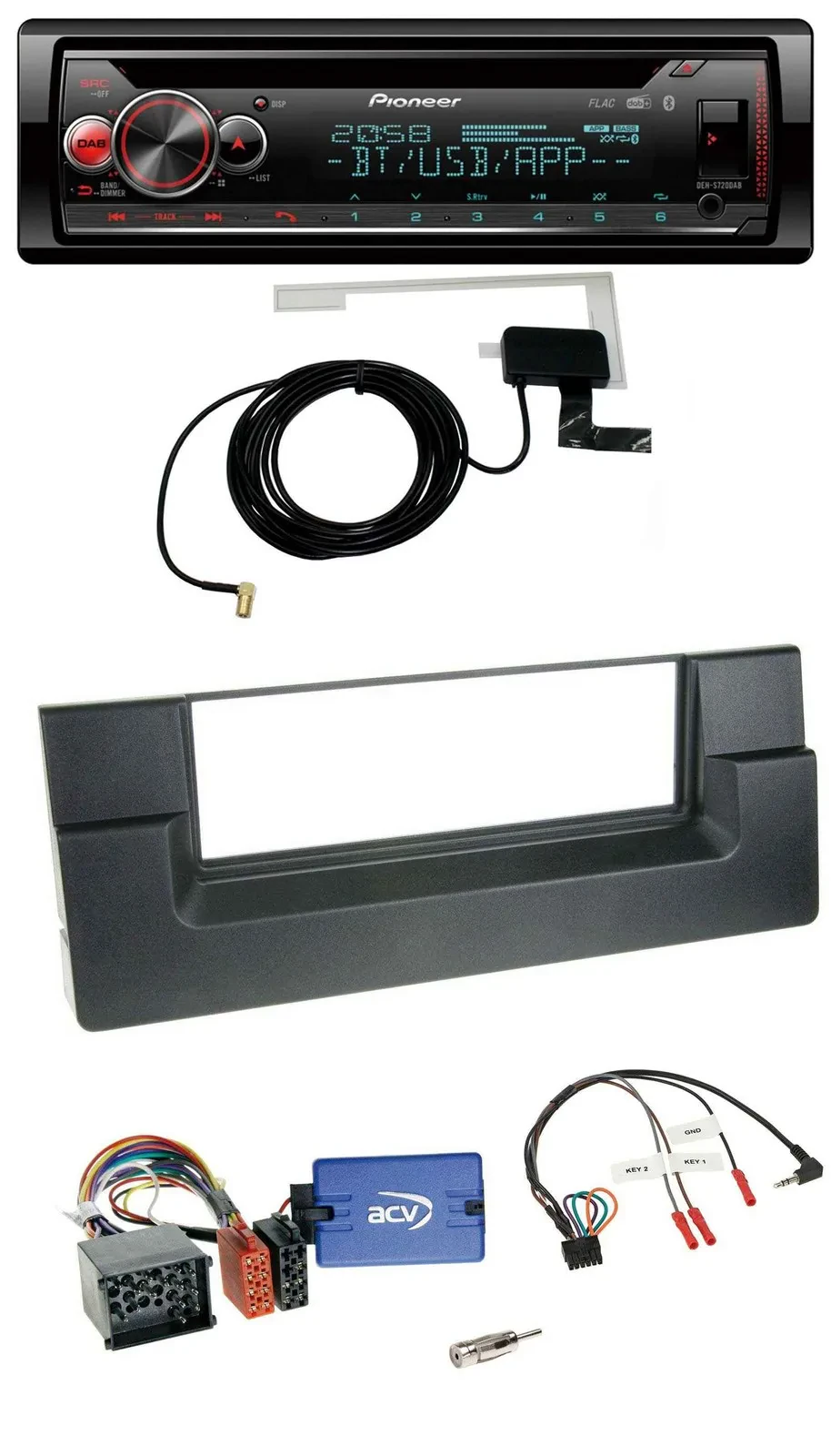 Автомагнитола Pioneer DAB, CD, USB, Bluetooth для BMW 5 Series E39 (1996–2001)