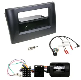 Radioset Lenkradadapter DIN Autoradio für Fiat Stilo 01-07 schwarz Ablage
