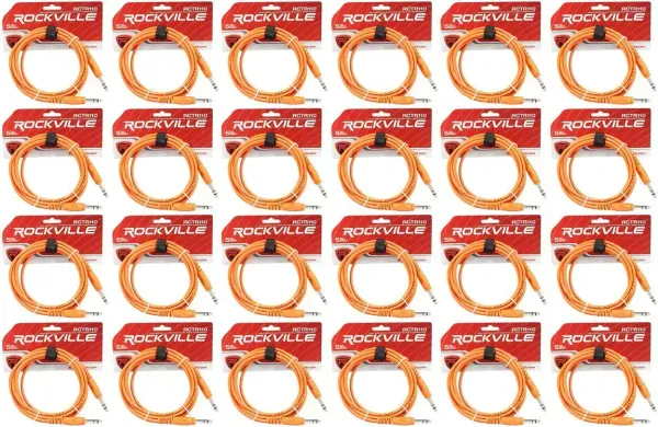 Коммутационный кабель Rockville RCTR110O Orange 3 м (24 штуки)