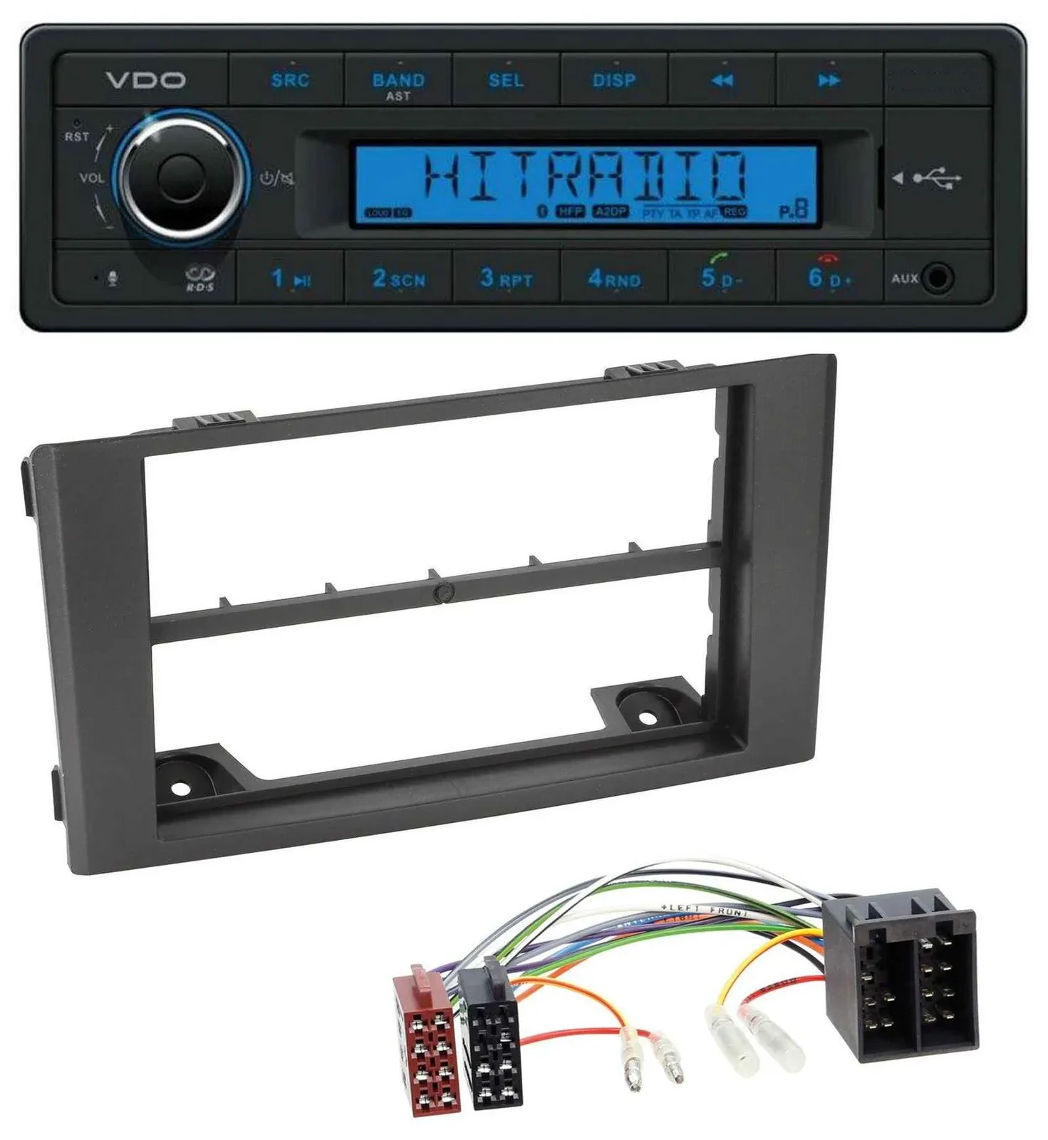 VDO AUX Bluetooth USB MP3 Autoradio für Iveco Daily (06-14) - schwarz