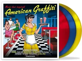 Виниловая пластинка American Graffiti / - American Graffiti / Various - Red, Blue & Yellow Vinyl [Ne