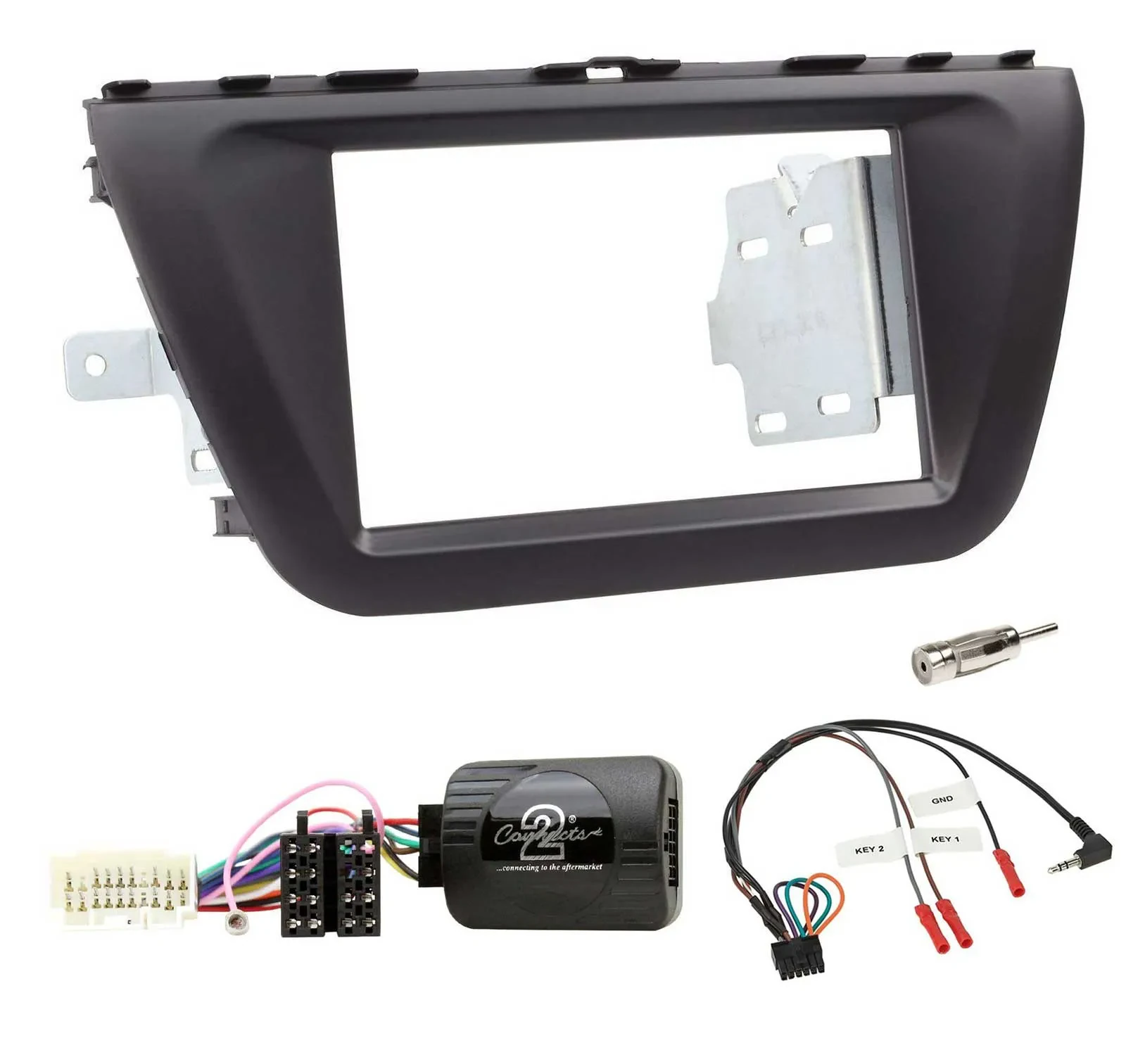 Einbauset Lenkradadapter Doppel DIN Autoradio für Suzuki SX4 ab 2013