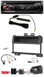 Pioneer CD USB Lenkrad DAB MP3 Autoradio für Hyundai i20 ISO 2009-11 schwarz