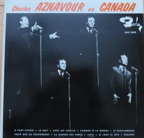 CHARLES AZNAVOUR - Charles Aznavour Au Canada (LP , Used)